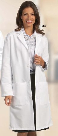 Picture of Lab Coat White Small Knee Length Reusable3492-S