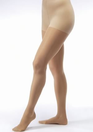 Picture of Compression Pantyhose JOBST® UltraSheer Waist High X-Large Suntan Closed Toe122242