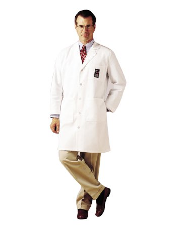 Picture of Lab Coat White Size 38 Knee Length Reusable3139WWT38