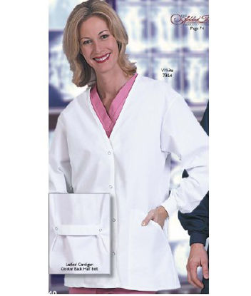 Picture of Warm-Up Jacket White X-Small Hip Length Reusable7364-XS
