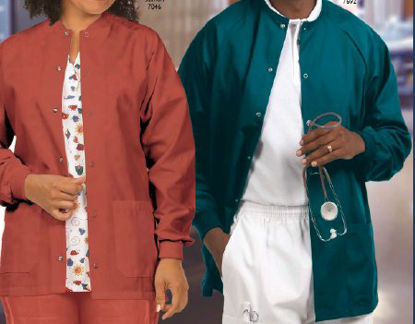 Picture of Warm-Up Jacket White Small Hip Length Reusable7699-S