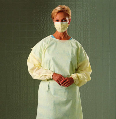 Picture of Protective Procedure Gown Halyard X-Large Blue NonSterile Disposable69129