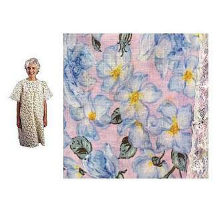 Picture of Patient Exam Gown Lady Lace™ One Size Fits Most Garden Print Reusable535LPG