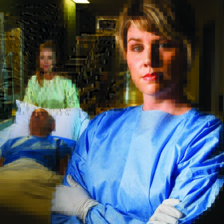 Picture of Protective Procedure Gown Large Yellow AAMI Level 1 Disposable54100