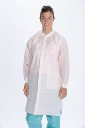 Picture of Lab Coat ValuMax® Extra-Safe™ Light Pink 2X-Large Knee Length Limited Reuse3660LP2XL