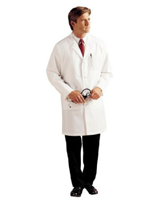 Picture of Lab Coat White Size 42 Knee Length Reusable3132-WWY42