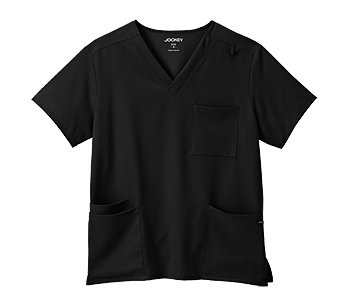 Picture of Scrub Shirt Jockey™ 4X-Large Black 4 Pockets Short Sleeve Unisex2371-015-4X