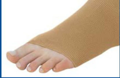 Picture of Anti-embolism Stocking JOBST® Thigh High Large / Regular White Closed Toe111485