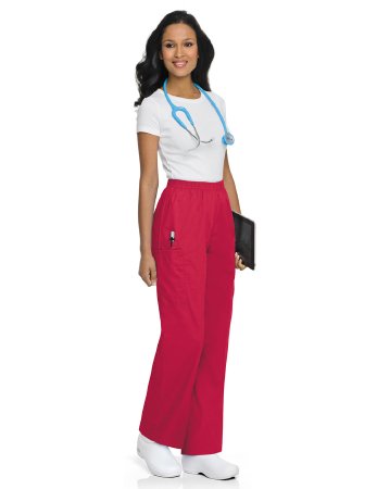 Picture of Scrub Pants Cargo X-Large / Petite Red Female83221REDXLPET