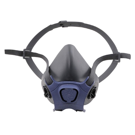 Picture of 7000 Series Reusable Respirator Industrial Half Face Adjustable Head Strap Large Gray7003