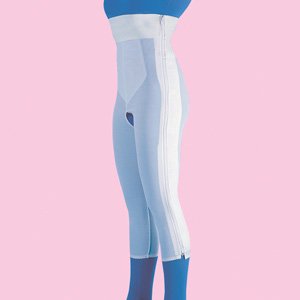 Picture of Compression Girdle DermaSaver™ Below the Knee / High Waist White MediumF020704