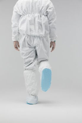 Picture of Cleanroom Boot Cover MP Small / Medium Knee High Nonskid Sole Blue Sterile1700P-MC-NS-S-17039