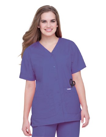 Picture of Scrub Shirt Medium Ceil Blue 4 Pockets Short Set-In Sleeve Female8232BCP-M