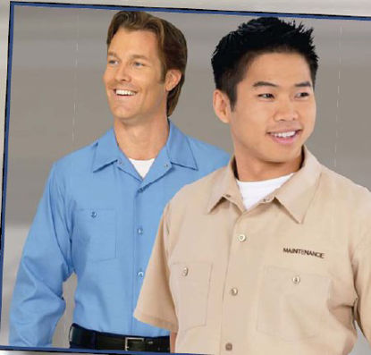 Picture of Shirt Medium Petrol Blue 2 Pockets Short Sleeve Unisex64009-M