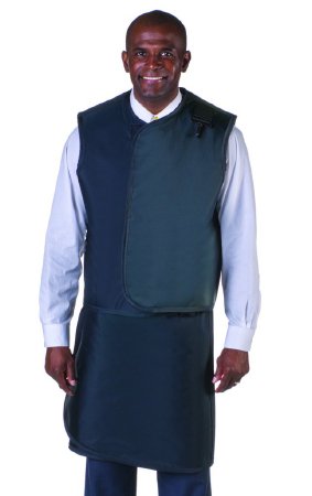 Picture of X-Ray Apron / Vest with Thyroid Collar Navy Blue Wraparound Style Large66083TC-22