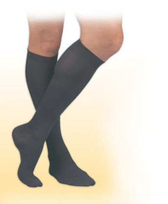 Picture of Compression Socks JOBST® Activa Knee High Small Black Closed ToeH2561