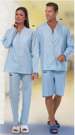 Picture of Pajama Shorts 3X-Large Light Blue Adult Male7837-3XL