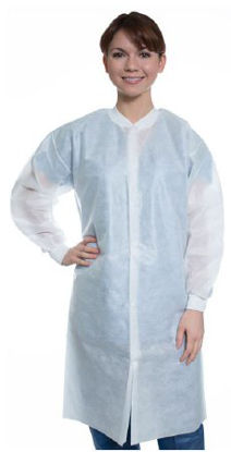 Picture of Lab Coat ValuMax® Easy-Breathe White Large Knee Length DisposableNP3560WHL