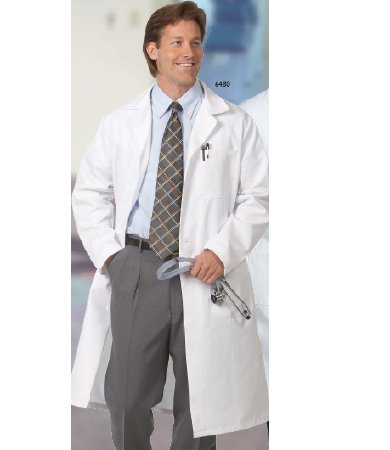 Picture of Lab Coat White Size 42 / X-Long Knee Length Reusable6480-SZ42