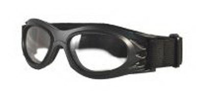 Picture of Radiation Protection Goggles Atlantis Wraparound Clear Tint Glass Lens Black Frame Elastic Strap One Size Fits Most62481BK