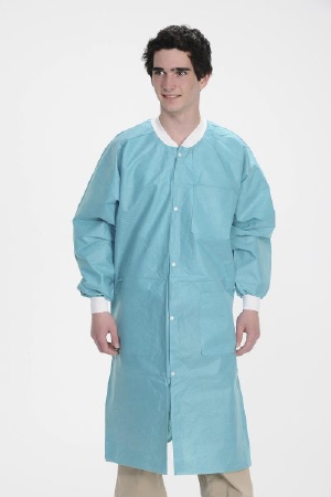 Picture of Lab Coat ValuMax® Extra-Safe™ Teal 4X-Large Knee Length Limited Reuse3660TE4XL