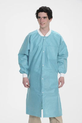 Picture of Lab Coat ValuMax® Extra-Safe™ Teal 4X-Large Knee Length Limited Reuse3660TE4XL