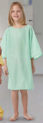 Picture of Patient Exam Gown Medium White Reusable5673-M