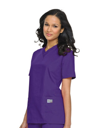 Picture of Scrub Shirt Medium Grape 2 Pockets Short Sleeve Female70221GRAPEMEDIUM