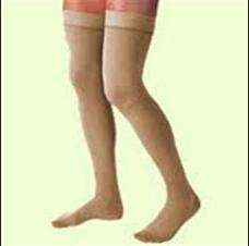 Picture of Compression Stocking JOBST® Relief® Thigh High X-Large Beige Open Toe114653