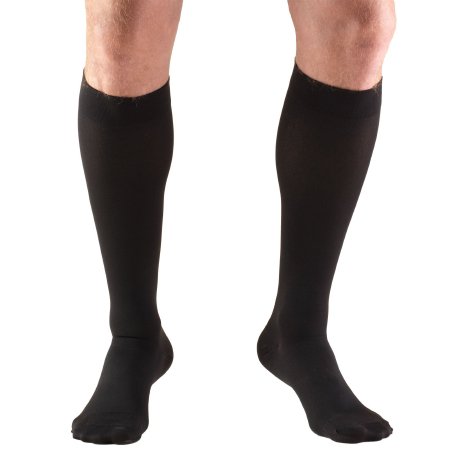 Picture of Compression Stocking Truform® Knee High Small Black Closed Toe8865-BL-SM