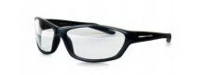 Picture of Safety Glasses Elite Safety Series Wrap Wraparound Antifog Coating Clear Tint Polycarbonate Lens Black Frame Over Ear One Size Fits MostVSL007-01PS