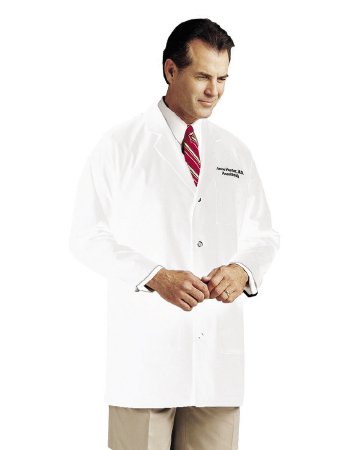 Picture of Lab Coat White Size 40 Mid Length Reusable3163WWT