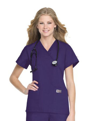 Picture of Scrub Shirt X-Large Cobalt 2 Pockets Short Set-In Sleeve Female70224COBLTXL