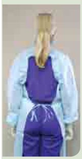 Picture of Protective Procedure Gown One Size Fits Most Blue NonSterile DisposableNBG