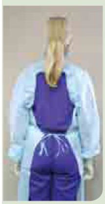 Picture of Protective Procedure Gown One Size Fits Most Blue NonSterile DisposableNBG