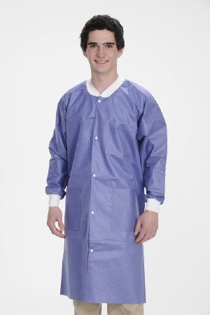 Picture of Lab Coat ValuMax® Extra-Safe™ Blueberry 4X-Large Knee Length Limited Reuse3660BB4XL