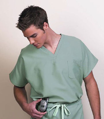 Picture of Scrub Shirt 2X-Large Cobalt 1 Pocket Short Sleeve Unisex78720-2XL