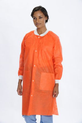 Picture of Lab Coat ValuMax® Extra-Safe™ Orange Large Knee Length Limited Reuse3660ORL