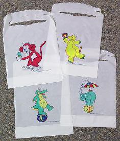 Picture of Bib Kids Kritters® Tidi® Slipover Disposable Polyethylene339