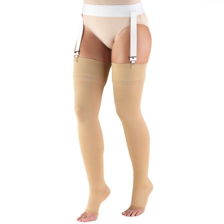 Picture of Compression Stocking Truform® Thigh High Small Beige Open Toe866-BG-SM