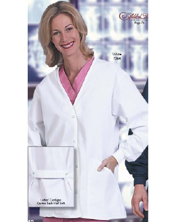 Picture of Warm-Up Jacket White Medium Hip Length Reusable7364-M