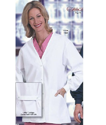 Picture of Warm-Up Jacket White Medium Hip Length Reusable7364-M