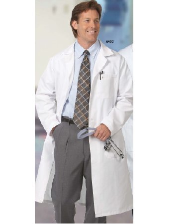 Picture of Lab Coat White Size 50 / X-Long Knee Length Reusable6480-SZ50