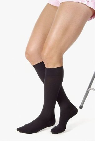 Picture of Compression Stocking JOBST® Relief® Knee High Large Black Closed Toe114738