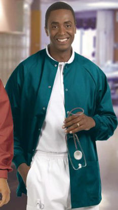 Picture of Warm-Up Jacket Ceil Blue Small Hip Length Reusable7690-S