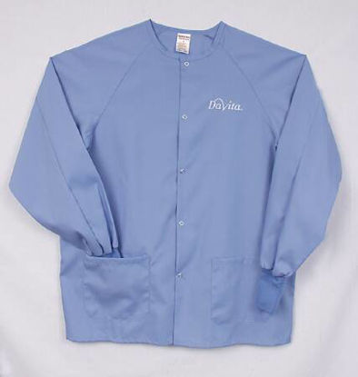 Picture of Warm-Up Jacket Ceil Blue X-Large Hip Length Reusable7690-XL
