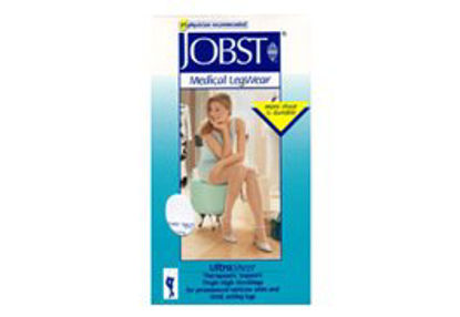 Picture of Compression Stocking JOBST® Thigh High Large Suntan Closed Toe122334