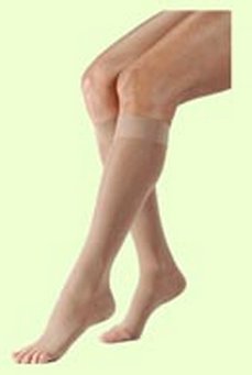 Picture of Compression Stocking JOBST® UltraSheer Knee High Large / Petite Natural Open Toe119790