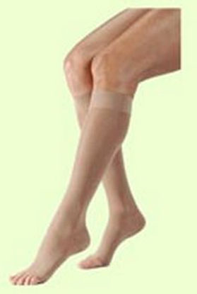 Picture of Compression Stocking JOBST® UltraSheer Knee High Large / Petite Natural Open Toe119790