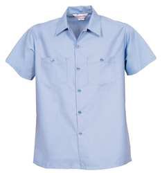 Picture of Scrub Shirt Poplin® X-Large Petrol Blue 2 Pockets Short Sleeve Unisex64009-XL